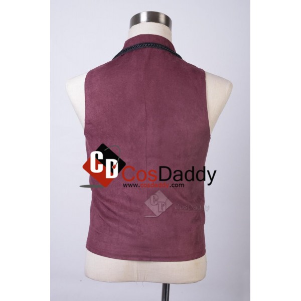 Doctor Who Eleventh 11th Doctor Purple Waistcoat Vest Costume