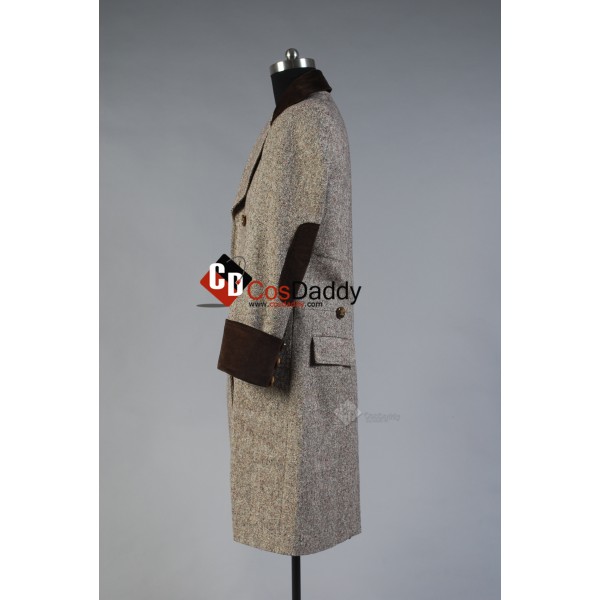 Doctor Who Fourth 4th Doctor Wenge Brown Long Trench Coat Cosplay Costume