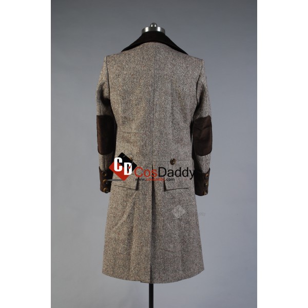 Doctor Who Fourth 4th Doctor Wenge Brown Long Trench Coat Cosplay Costume