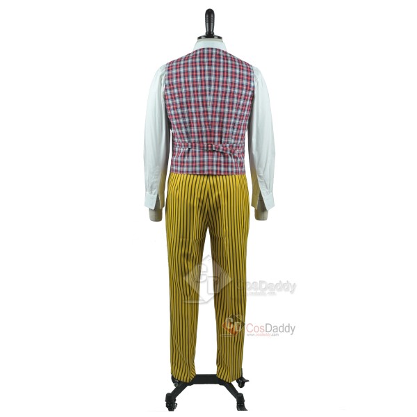 Doctor Who sixth 6th Doctor Colorful Lattice Jacket Coat Suit Cosplay Costume 