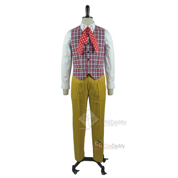 Doctor Who sixth 6th Doctor Colorful Lattice Jacket Coat Suit Cosplay Costume 