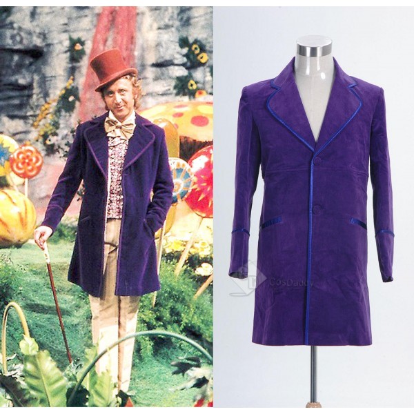Willy Wonka and the Chocolate Factory 1971 Jacket Coat Cosplay Costume 