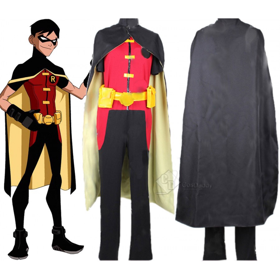 Batman Justice Robin Halloween Cosplay Costume Custom-made #B.38 