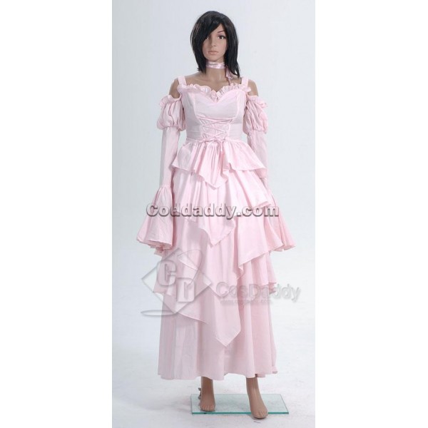 Pink Gorgeous Gothic Lolita Dress Cosplay Costume 