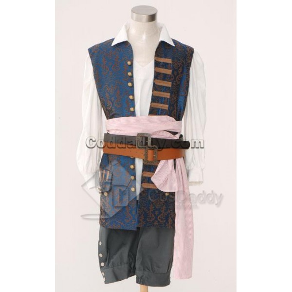 Pirates of the Caribbean 5: Dead Men Tell No Tales/Salazar's Revenge Jack Sparrow Cosplay Costume