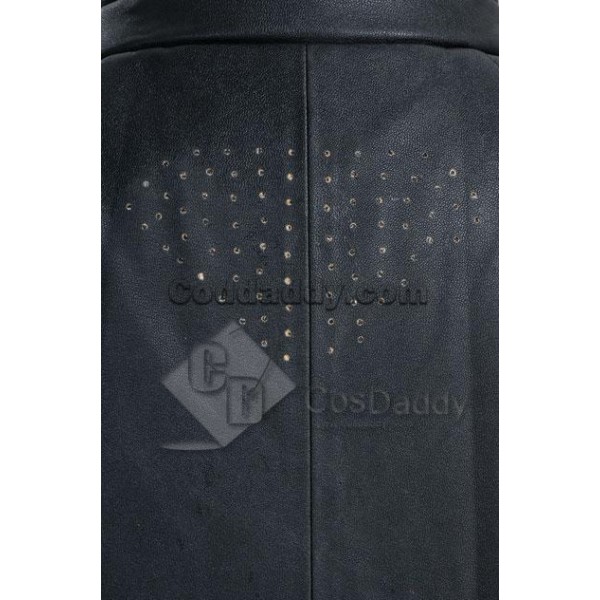 Smallville Clark Kent Black Leather Jacket Cosplay Costume 