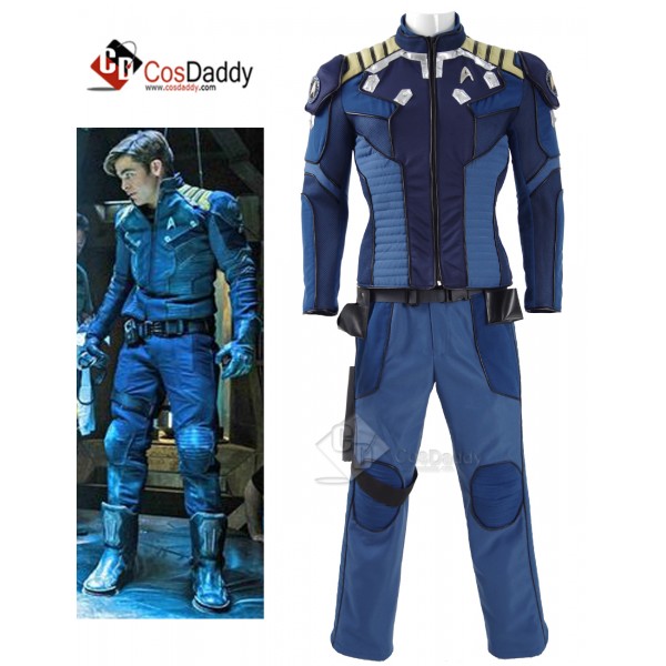 Star Trek Beyond Captain Kirk Commander Battle Suit Man Adult Halloween Cosplay Costume