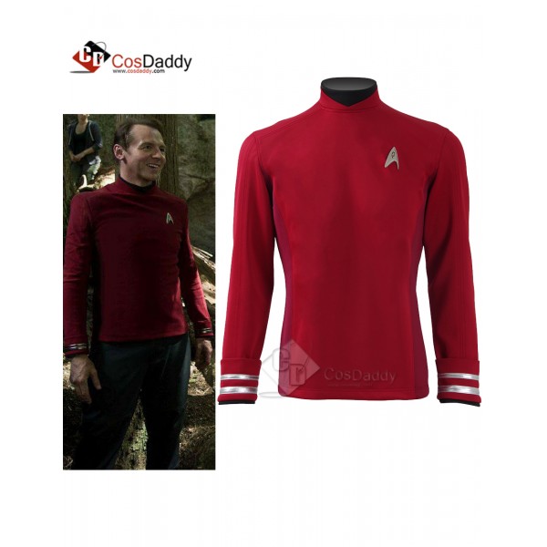 Star Trek Beyond Red Shirt Tops Jacket Scotty  Off...