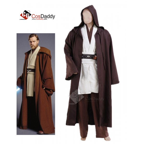 Star Wars Obi-Wan Kenobi Jedi Cosplay Costume 