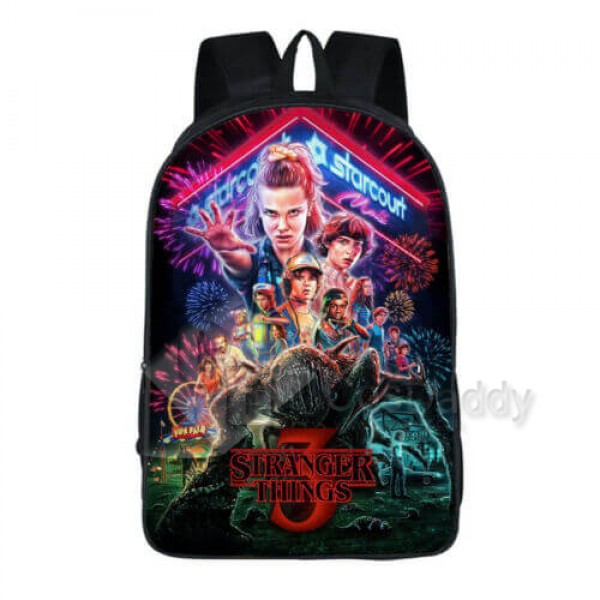 Stranger Things 3 Backpack School Bag Bookbag for Kids Children Boys Girls