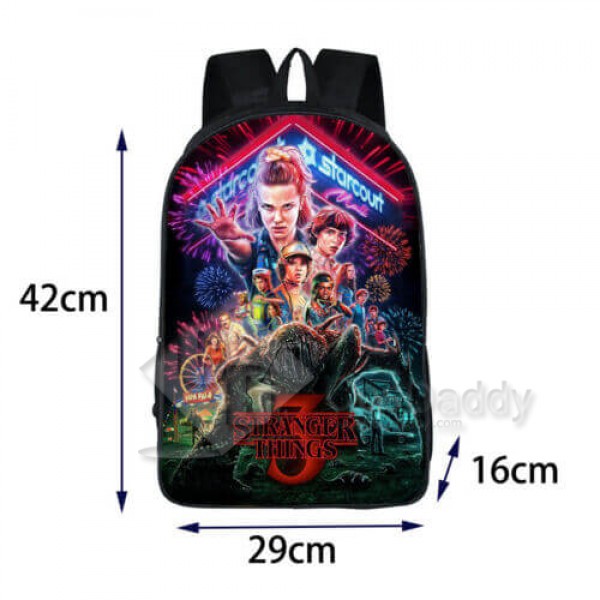 Stranger Things 3 Backpack School Bag Bookbag for Kids Children Boys Girls