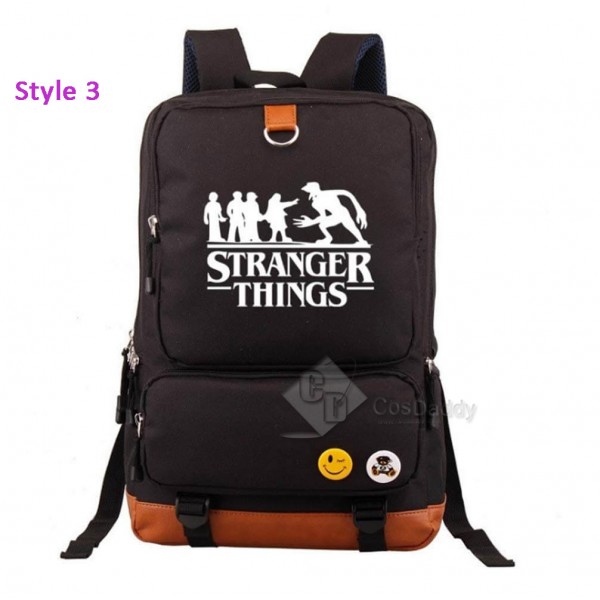 Stranger Things Backpack Plain School Bag Bookbag for Kids Children Boys