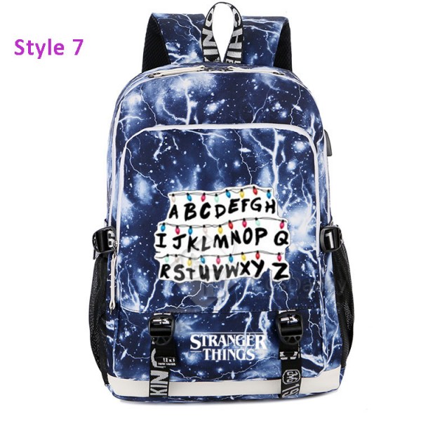 Stranger Things Backpack Plain School Bag Bookbag for Kids Children Boys