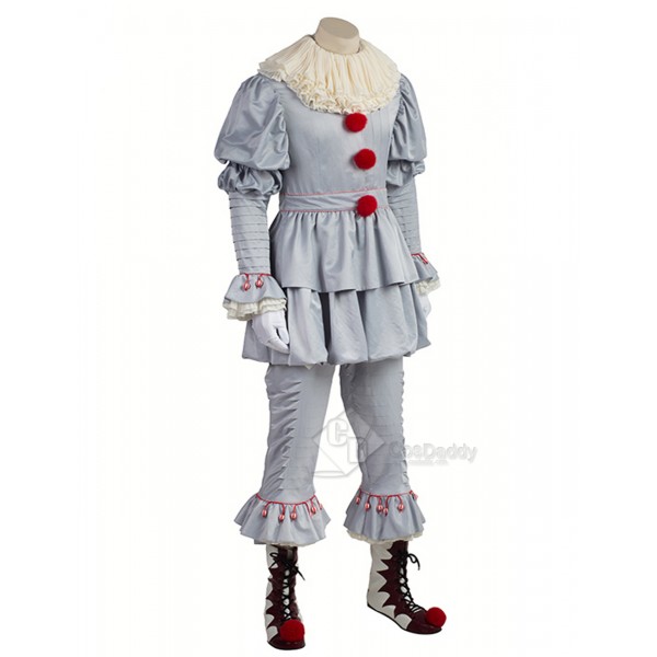 Stephen Edwin King IT the Losers Club Pennywise  Clown Costume 2017