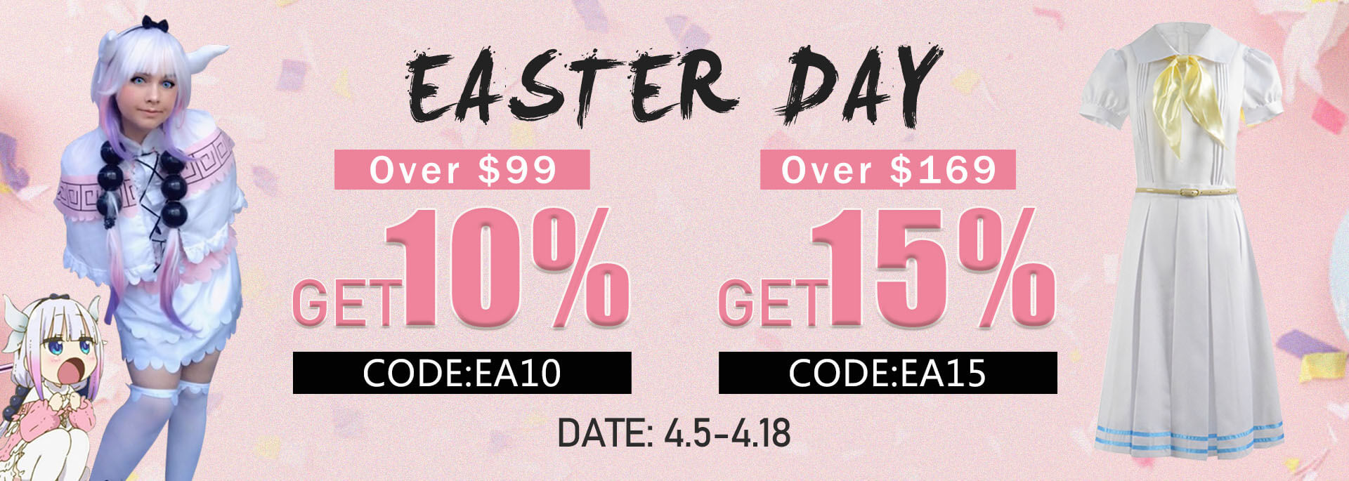 CosDaddy Costume Easter Day Sale:Up to 15% OFF